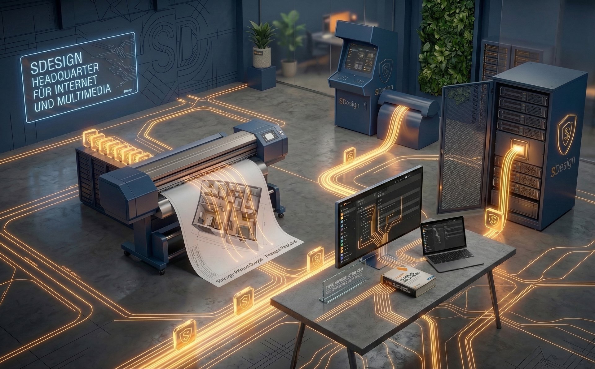 Beispielhafte Darstellung Homepage Design