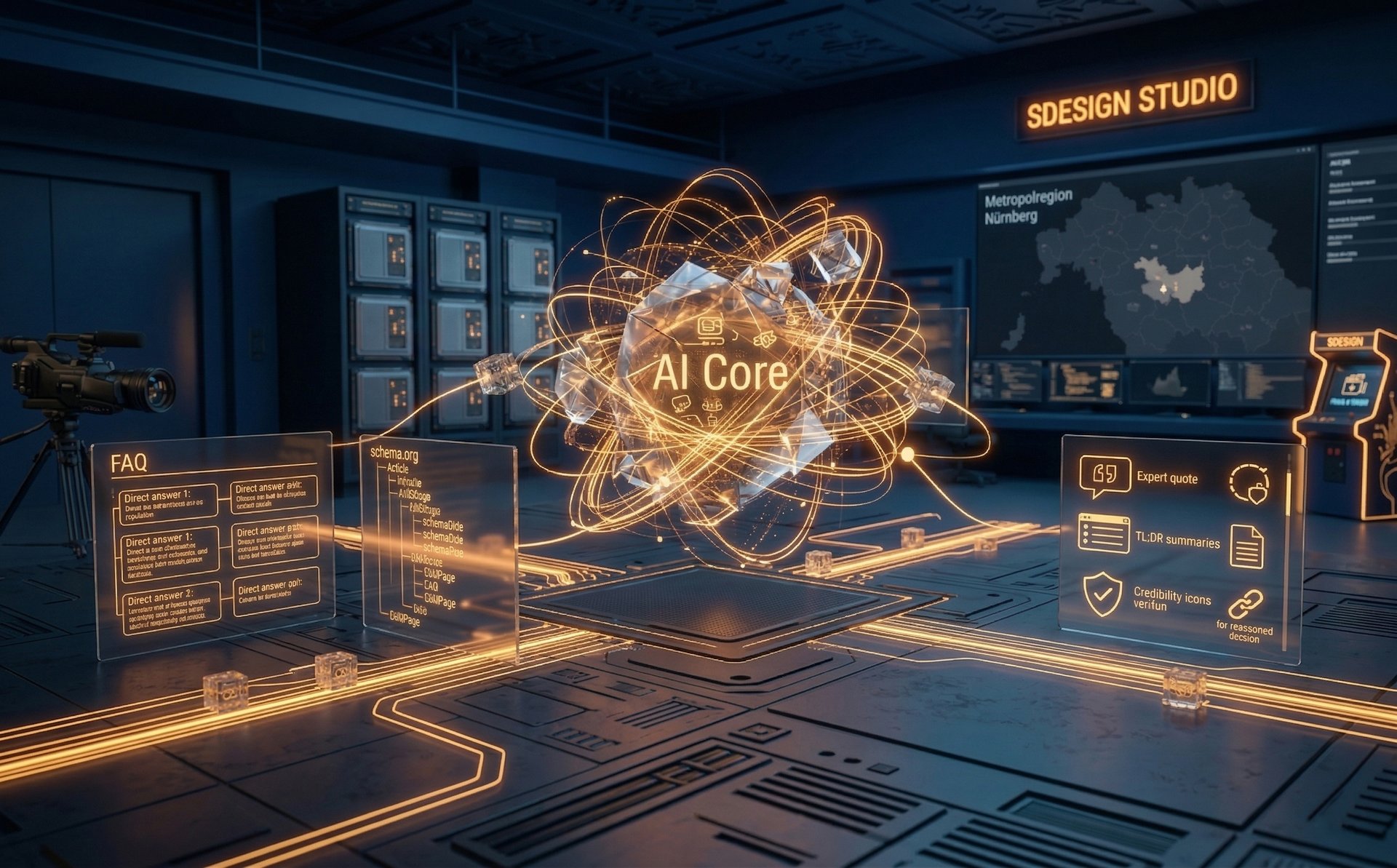 Künstliche AI Landschaft